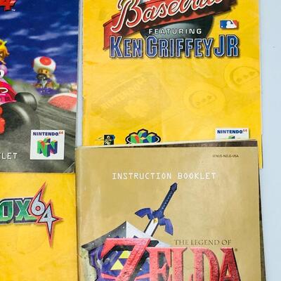 Vintage Nintendo 64 Game Inserts