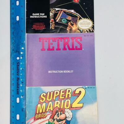 Vintage Nintendo NES Game Inserts