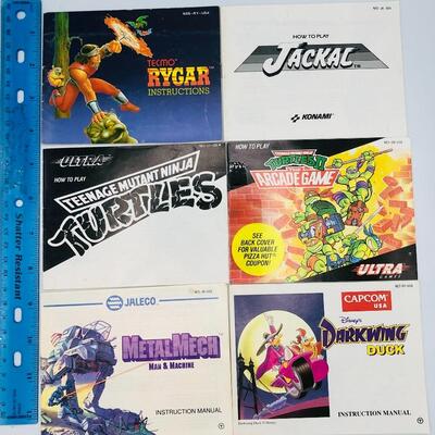 Vintage Nintendo NES Game Inserts