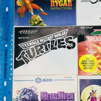 Vintage Nintendo NES Game Inserts