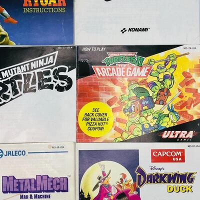 Vintage Nintendo NES Game Inserts