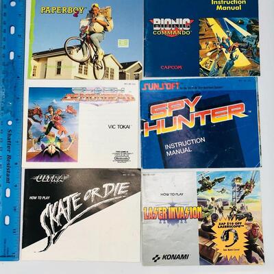 Vintage Nintendo NES Game Inserts