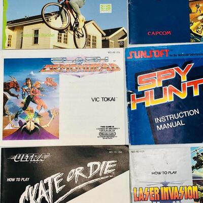 Vintage Nintendo NES Game Inserts