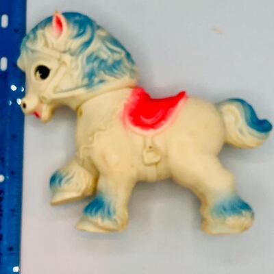 Vintage 1950s Antique The Sun Rubber Co Squeaky Toys Horse