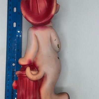 Vintage 1960s Fire Dog Squeaker Toy