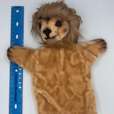 Vintage Mohair Lion Hand Puppet Plush Toy Steiff EUC Rare!
