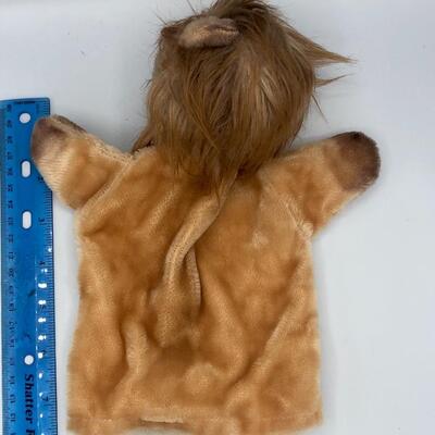 Vintage Mohair Lion Hand Puppet Plush Toy Steiff EUC Rare!