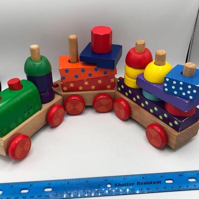 Jumbo Wooden Stacking Train - Classic