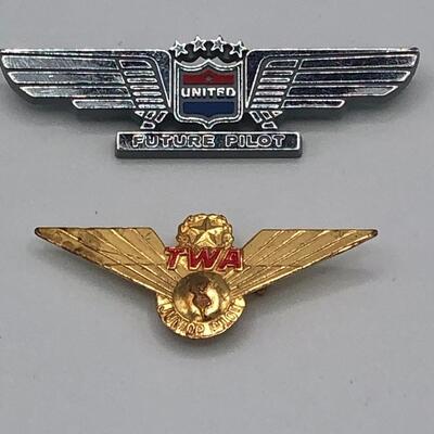 Vintage Junior Airline Pilot Pins