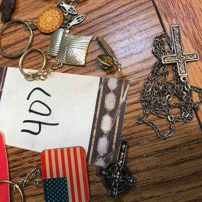 Lot of key chains & misc