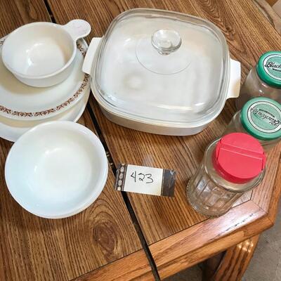 Pyrex Corning & other lot of kitchen glass