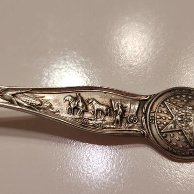 Lot 15: Antique STATE OF OKLAHOMA Sterling Silver Spoon