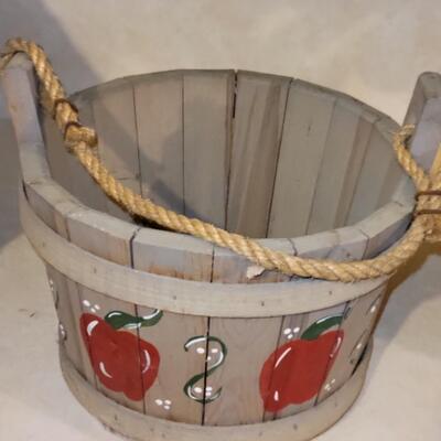 Wooden Apple Basket