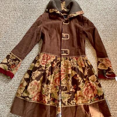 Silk & Corduroy Fashion Coat