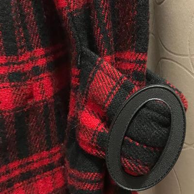 Plaid Black & Red ~ Vintage Guess ~ Christmas ~ Steam punk