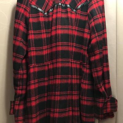 Plaid Black & Red ~ Vintage Guess ~ Christmas ~ Steam punk