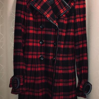 Plaid Black & Red ~ Vintage Guess ~ Christmas ~ Steam punk