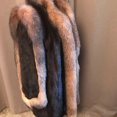 Mink Coat with Fox Fur Trim  ~ has  papers