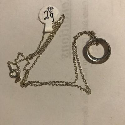Sterling Chain with pendant