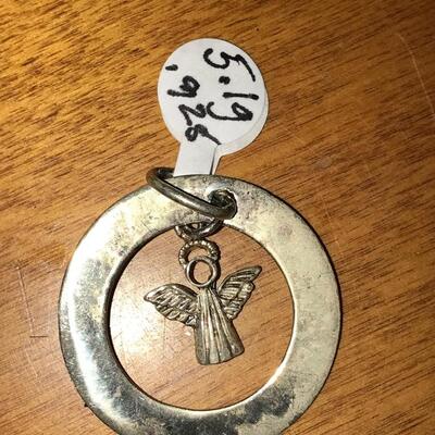 Sterling  Articulated Angel  Pendant