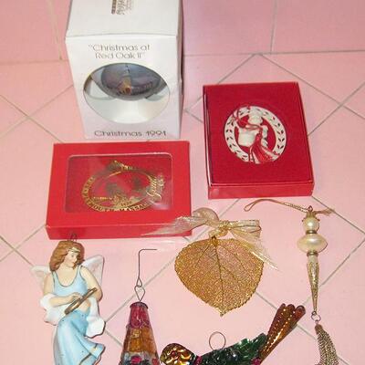 MS Assorted Christmas Ornaments Hallmark Tin Gorham Schmid