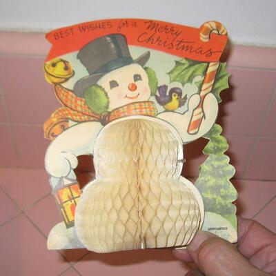 MS Antique Christmas Decorations Ornaments Santa Snowman Angels Chinese Lantern Angel Hair