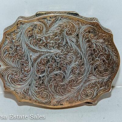 STERLING SILVER - POWDER COMPACT