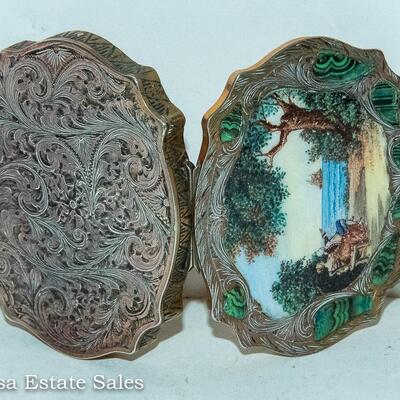 STERLING SILVER - POWDER COMPACT