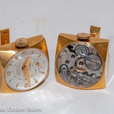 RARE - GENEVE WATCH / WATCHWORKS CUFFLINKS