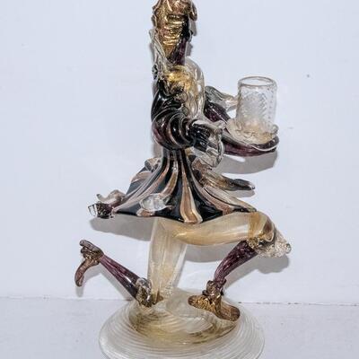 MURANO / VENETIAN FIGURAL CANDLE STICK