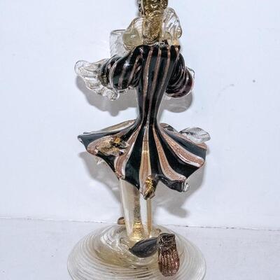MURANO / VENETIAN FIGURAL CANDLE STICK
