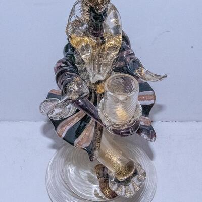 MURANO / VENETIAN FIGURAL CANDLE STICK