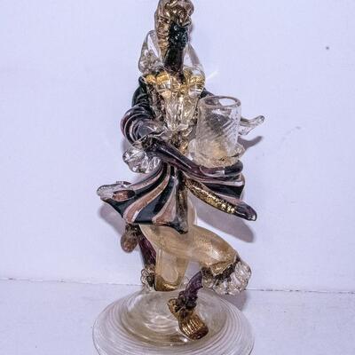 MURANO / VENETIAN FIGURAL CANDLE STICK