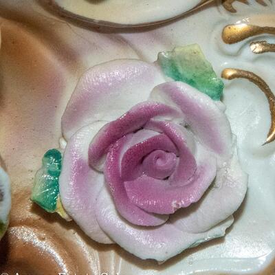 PAIR - CERAMIC CHERUB WALL SCONCES