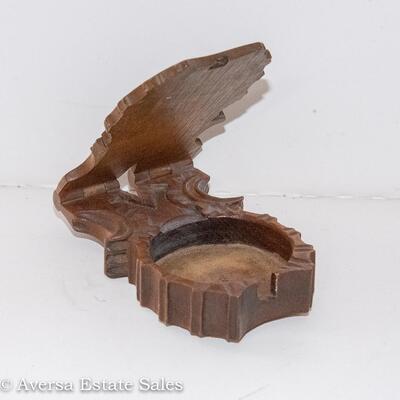 VICTORIAN - Carved Wood Pocket Watch Case