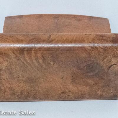 VINTAGE BURLED WOOD CIGARETTE CASE