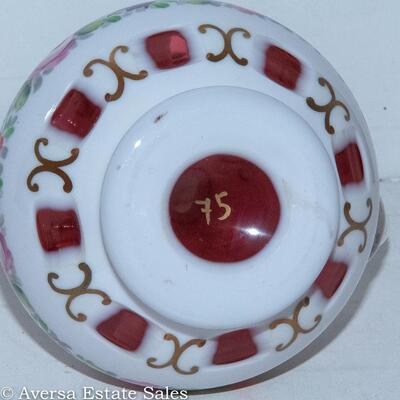 VINTAGE BOHEMIAN GLASS - "CUT TO CLEAR" CRUET