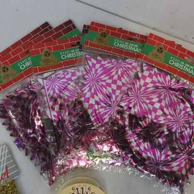 Christmas Wrapping Supplies and Foil Decorations, Tissue Wrap, Confetti