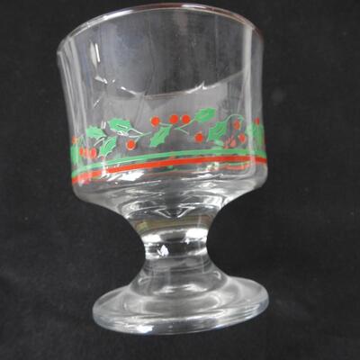 20 Christmas Wine Glasses Gold Rims