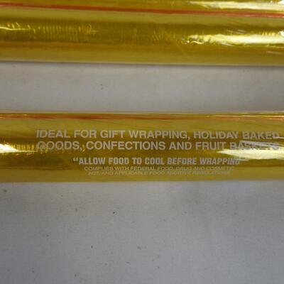 13 Decofilm Transparent Gift Wrap - Ideal for Food 20 In x 5 Ft Assorted Colors