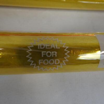 13 Decofilm Transparent Gift Wrap - Ideal for Food 20 In x 5 Ft Assorted Colors