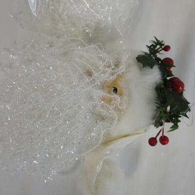 5 Santa Head Decorations, 4 Sealed and New