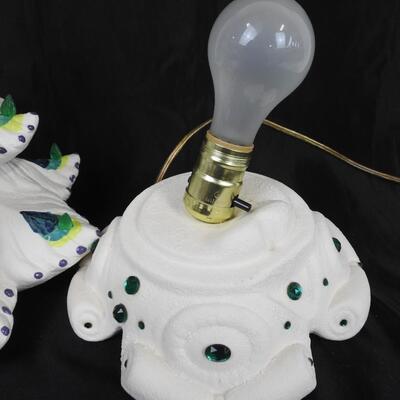 Plaster Light up Christmas Tree, Light bulb Wobbly