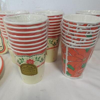 Lot of paper Plates, Napkins, Hallmark