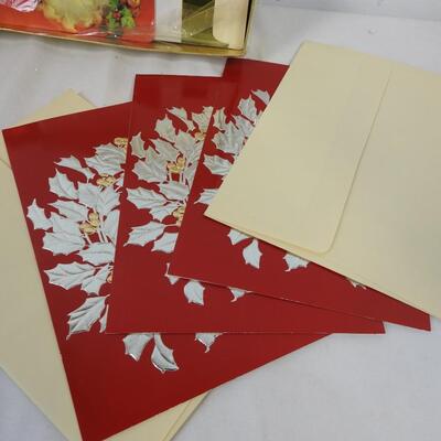 5 Packs of Christmas Cards and Envelopes, 18 - 25 Each Pack