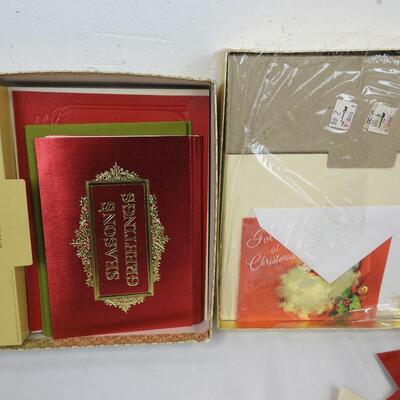 5 Packs of Christmas Cards and Envelopes, 18 - 25 Each Pack