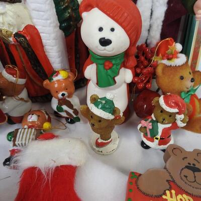 Snowman Statue, Small Figurines, Stockings, Sled, Cards & Envelopes, Lights, CD