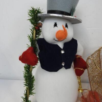 Snowman Statue, Small Figurines, Stockings, Sled, Cards & Envelopes, Lights, CD