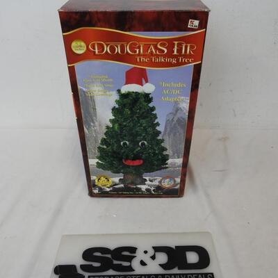 24 Inch Douglas Fir The Talking Tree Animated Eyes and Mouth - New
