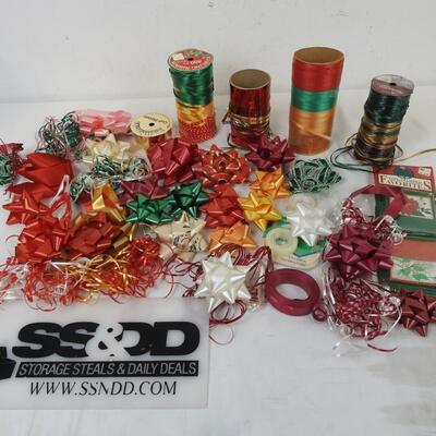 Gift Wrapping Ribbon, Bows, Tape, Tags
